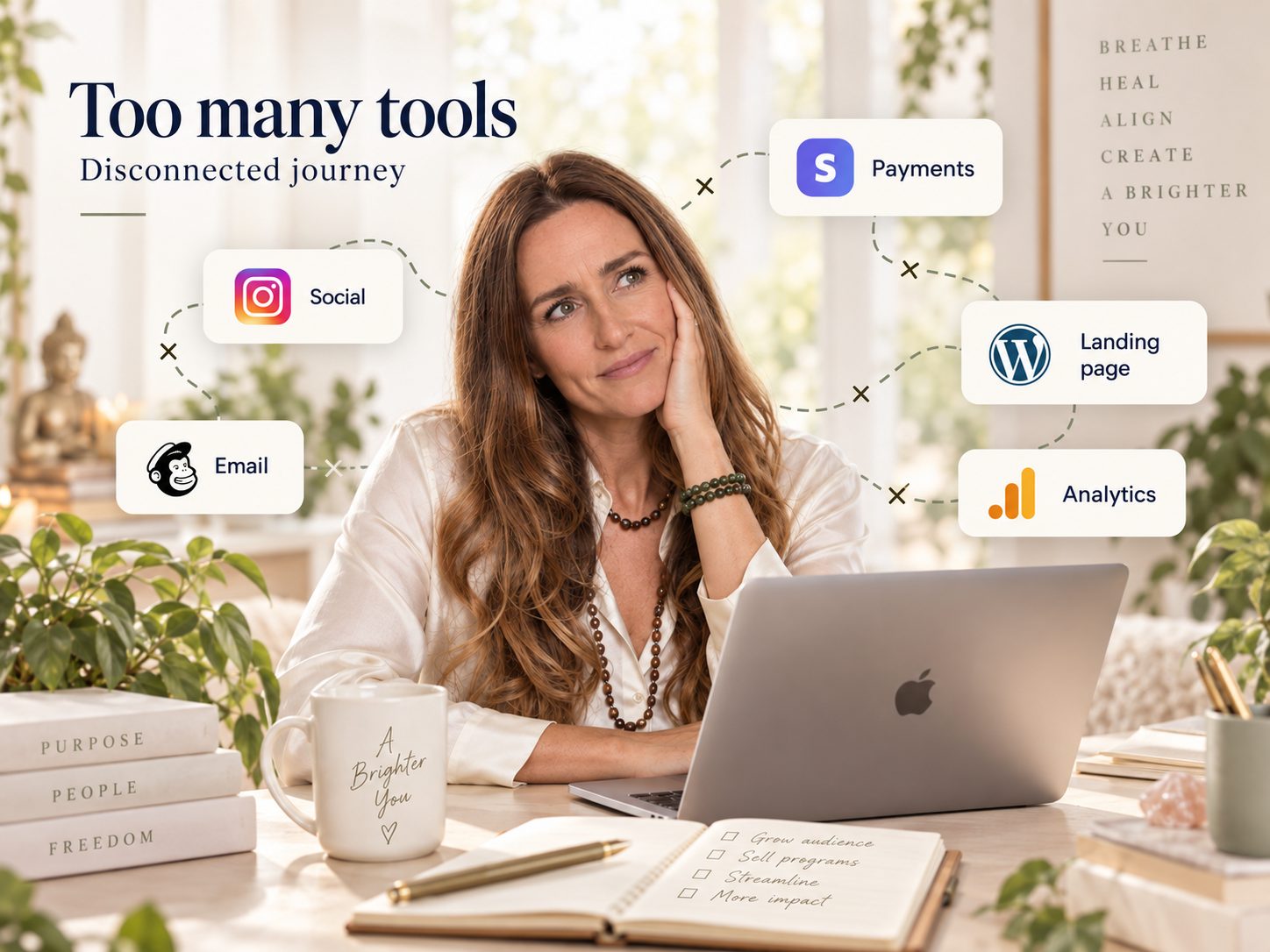 Tara Love Perry case study showing disconnected marketing tools and customer journey