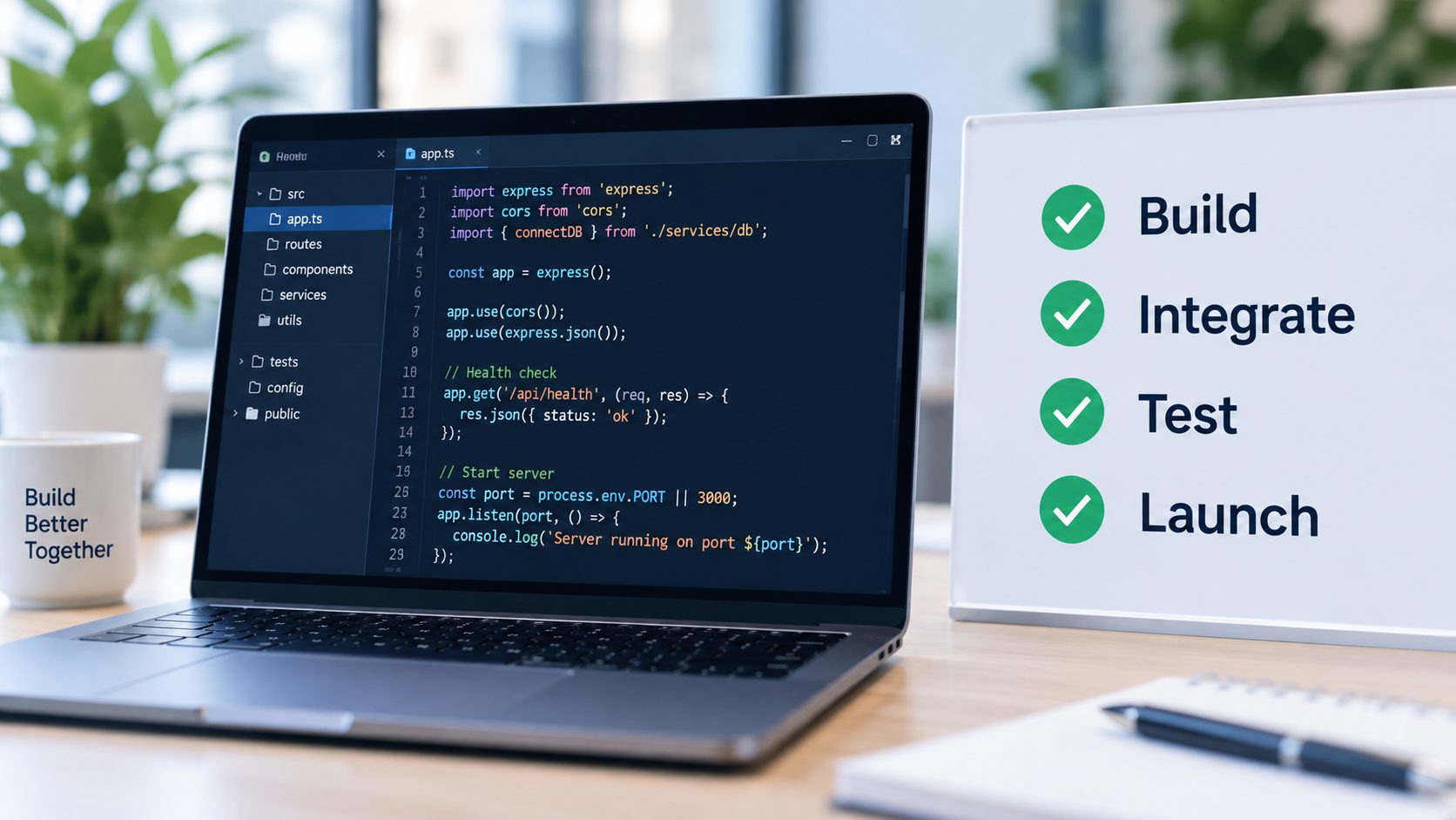 Build and launch implementation image