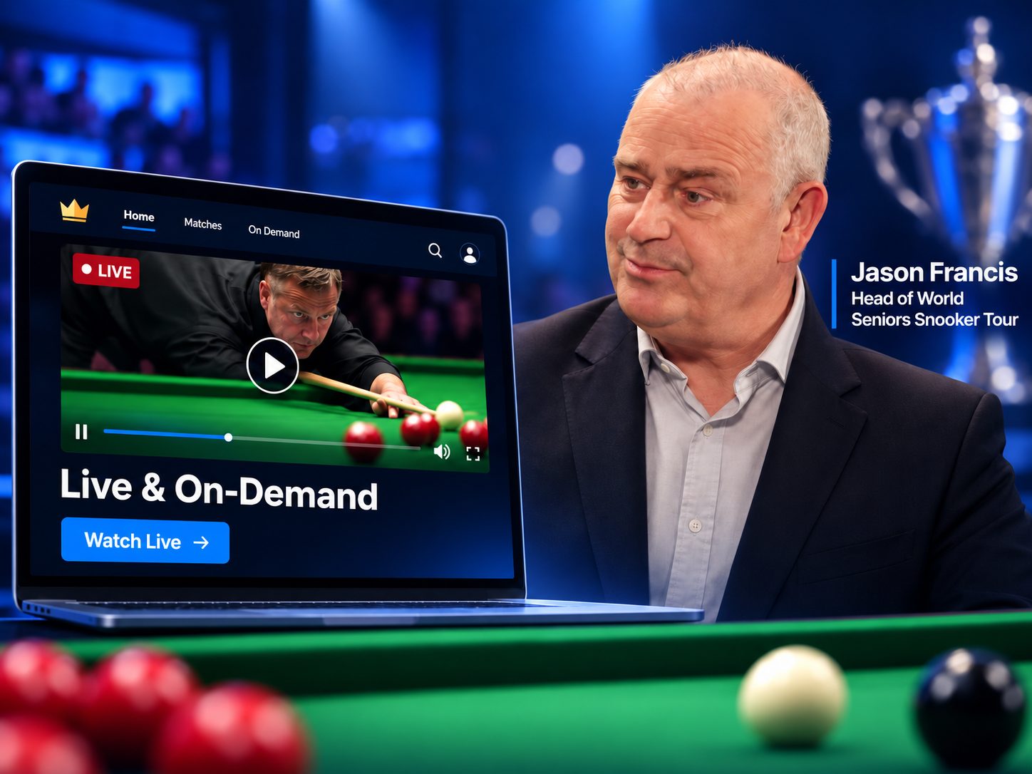 World Seniors Snooker Tour case study with Jason Francis, Head of World Seniors Snooker Tour
